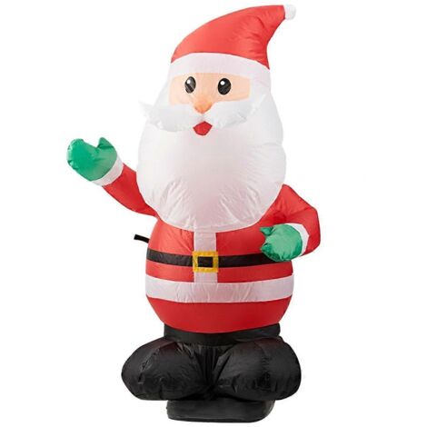 Décoration de Noël gonflable en forme de Père Noël avec télécommande 2,4 GHz --