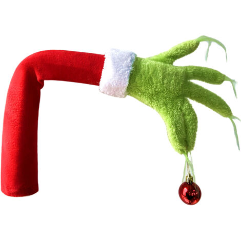 Décoration de Noël Grinch - Bras d'Elfe Ornement Amusant pour Sapin