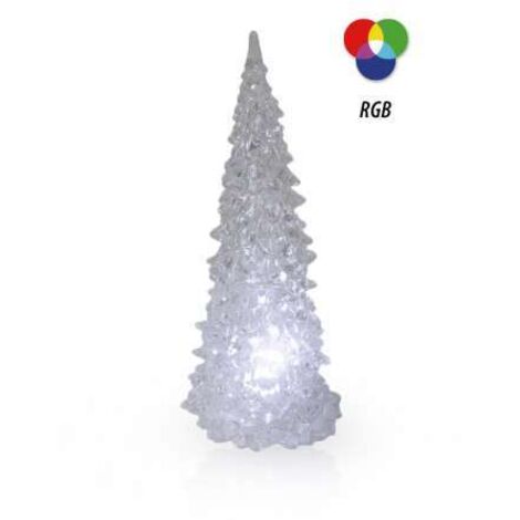 Décoration de Noël LED grand sapin lumineux multi couleurs RGB