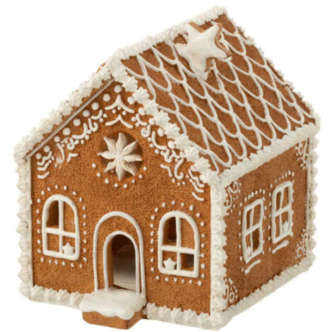 Décoration de Noël "Maison Pain d'Épice" 18cm Marron