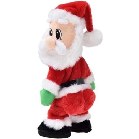 Décoration de Noël - Maison - Père Noël Twerk - Textile - 35 cm - Intérieur