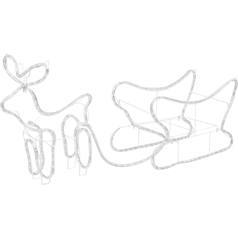 Vidaxl - Décoration de Noël d'extérieur Renne et traîneau 252 led