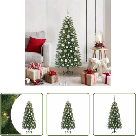 Décoration de Noël -  Sapin de Noël artificiel avec 150 LED Vert 120 cm PE et PVC