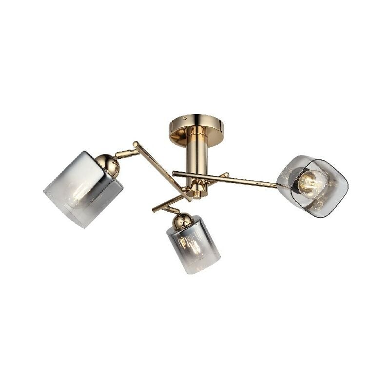 

Decoration de Pared Pequeno copo de nieve - Luz de techo - de la pared - Oro en Metal, Vidrio, 70 x 70 x 30 cm, 3 x E27, Max 40W