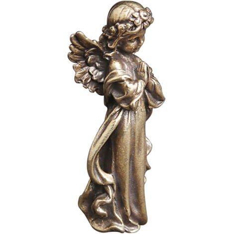 Décoration de table d'ange Cadeaux Décor d'ange Cupidon Statue commémorative d'ange Ornement en cuivre Artisanat en cuivre Figurine d'ange Bébé