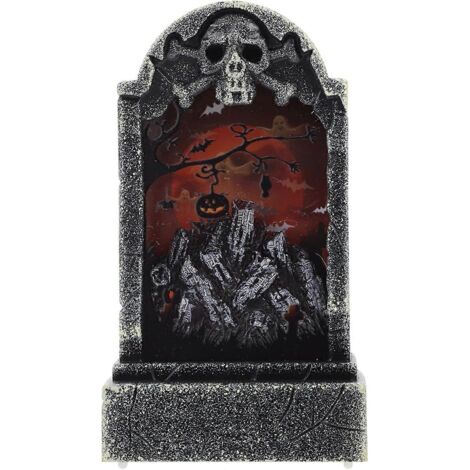 Décoration de table lumineuse LED en forme de crâne, chauve-souris et citrouille pour Halloween - Figurine pour fête d'Halloween