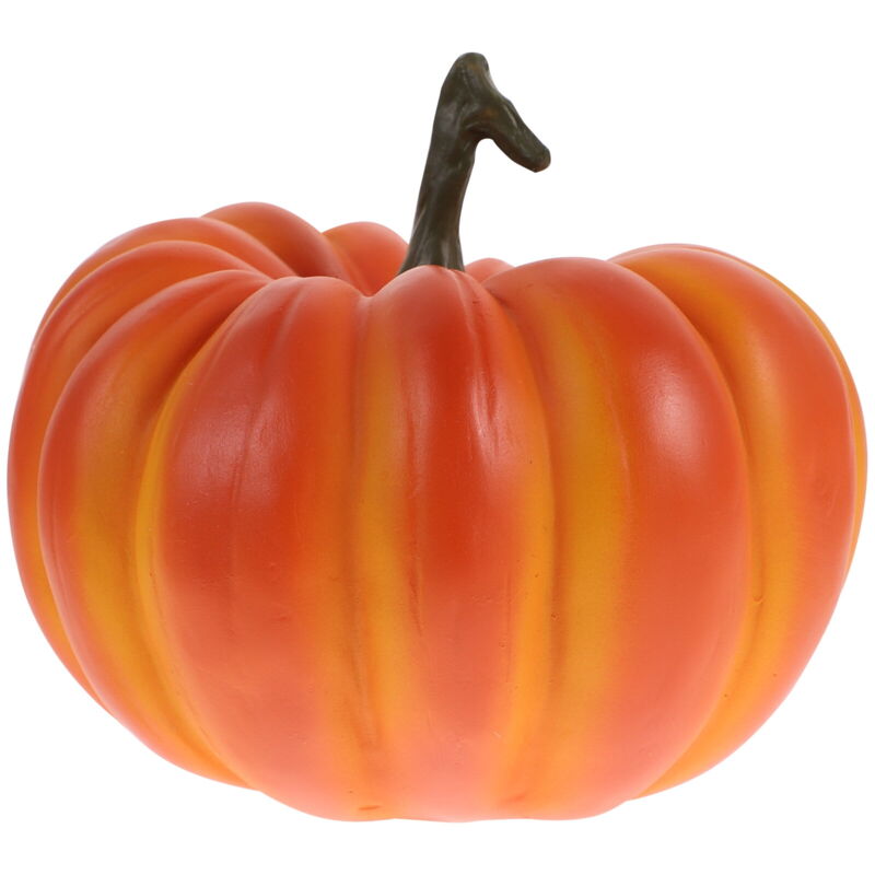 Décoration d'Halloween Élégant Ornement d'Halloween Décoration de Citrouille en Résine Décoration Artisanale pour Fête à la Maison Bureau (Orange c)