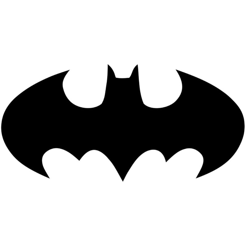 Décoration en Métal Batman 1, Métal, Noir, 63x1,5x30 cm