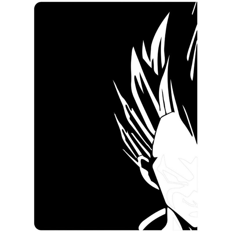 Décoration en Métal Dragon Ball 2, Métal, Noir, 50x1,5x70 cm