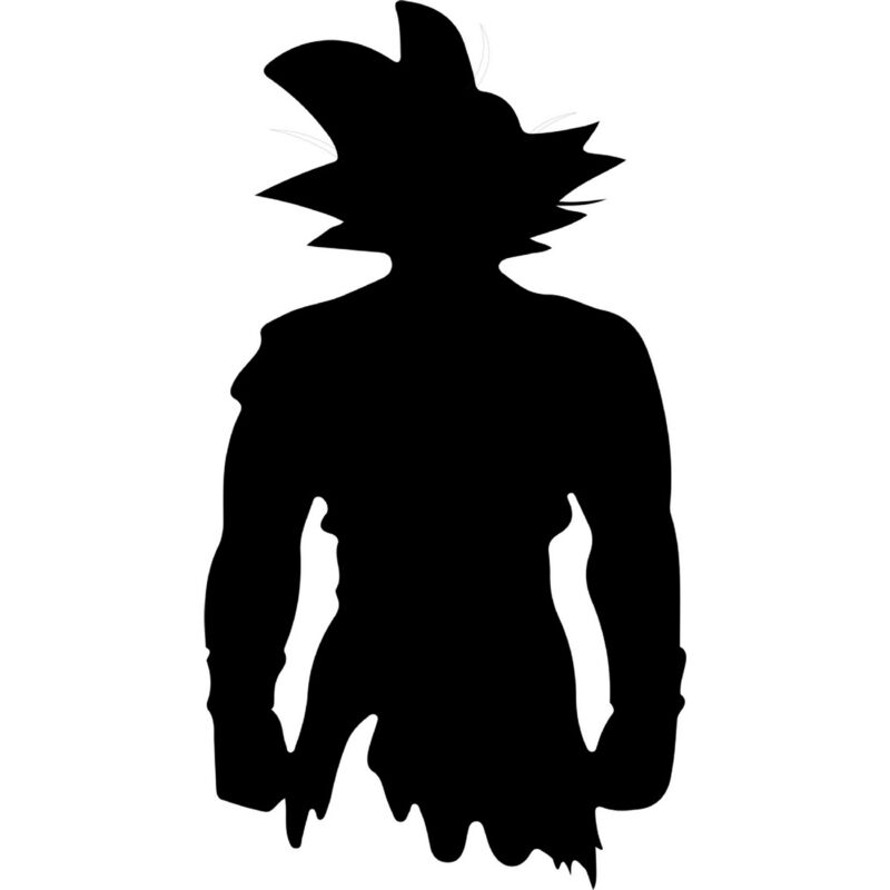 Décoration en Métal Dragon Ball 7, Métal, Noir, 55x1,5x100 cm