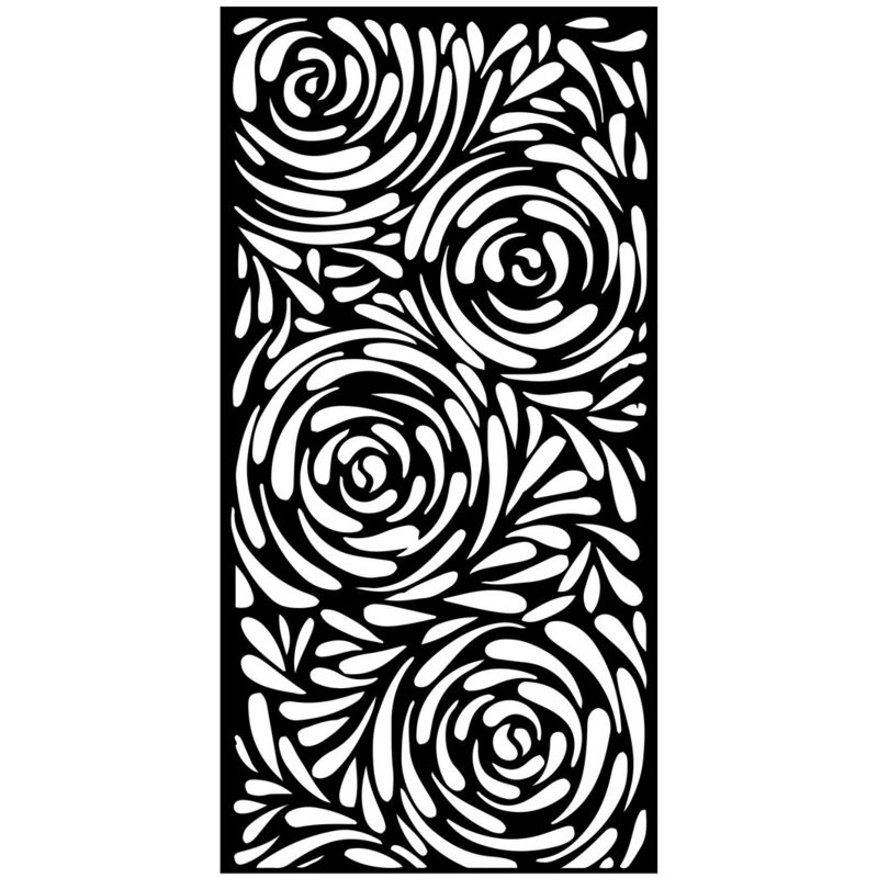 Décoration en Métal Rose, Métal, Noir, 35x1,5x71 cm