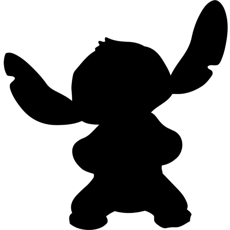 Décoration en Métal Stitch, Métal, Noir, 50x1,5x51 cm