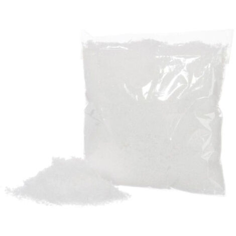 Décoration en Sachet "Neige Artificielle" 58cm Blanc