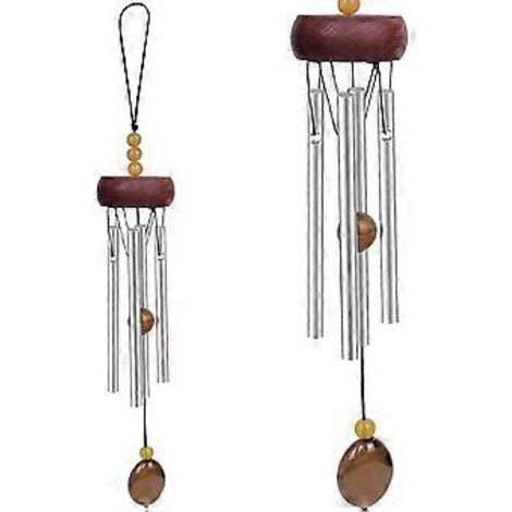 Décoration extérieure élégante, carillon éolien en aluminium à l'ambiance zen pour jardin, terrasse, balcon, toit-terrasse ou salon