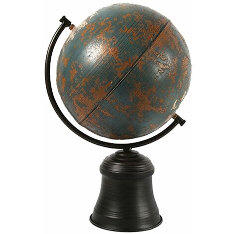 Décoration Globe Terrestre Bleu 41 cm