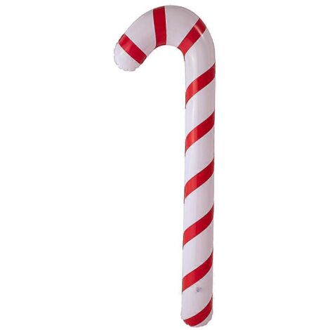 Décoration gonflable de cannes de Noël sur le thème des bonbons pour une fête de fin d'année à la maison ou à l'extérieur