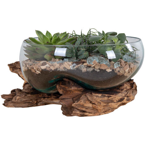 Décoration Goutte D'Eau De Saint-Marin Avec Verre Diamètre26Xh20Cm
