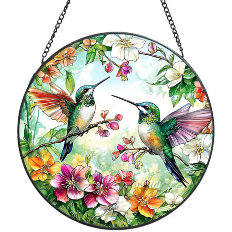 Décoration intérieure vitrail chrétien – Suspension 9 cm