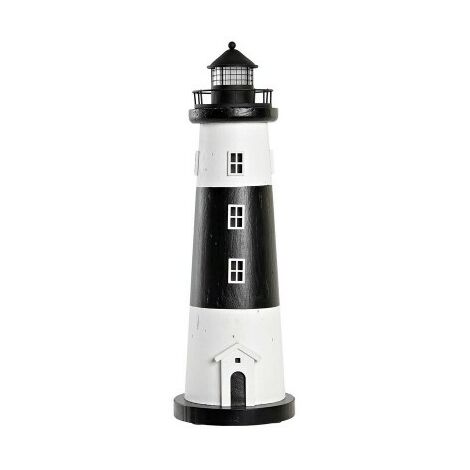 Décoration lumineuse DKD Home Decor Bois LED Phare (15 x 15 x 46 cm)