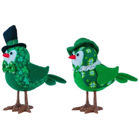 Décoration lumineuse pour la journée, oiseau sur pied avec lumière--
