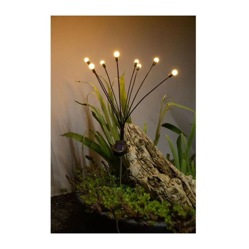 Decoration lumineuse solaire Galix G4435 - Forme Bouquet - 8 led - H69cm