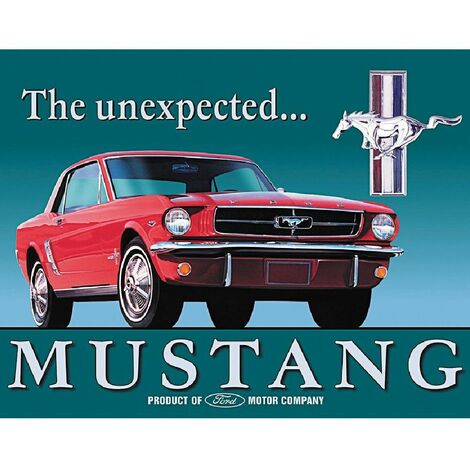 Décoration métallique Mustang The Unexpected 40.5 x 31.5 cm