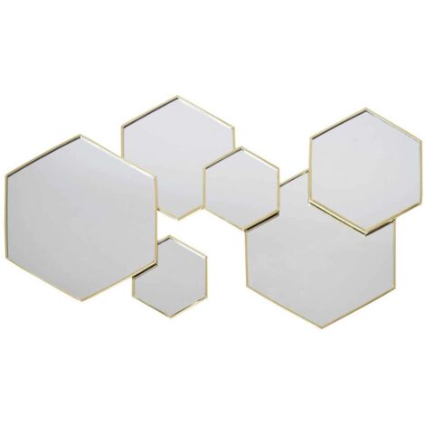 Decoration Miroir Hexagonal