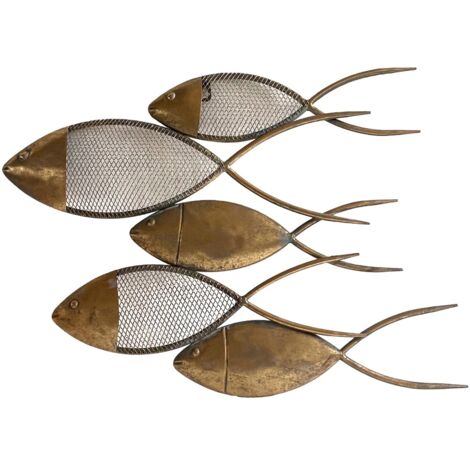 Décoration murale avec motif poisson pour décoration nautique et marin.