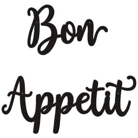 Décoration murale Bon Appétit, panneau métallique rustique style ferme, décoration intérieure, panneau suspendu pour salle à manger et cuisine