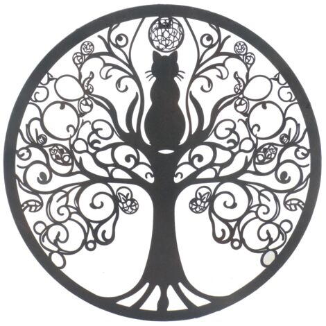 Décoration murale d'arbre en métal de style ethnique pour la décoration de la maison