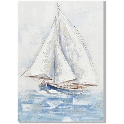 Décoration murale de bateau, art nautique, décoration marine, peinture de bateau, tableau pour salon ou bureau