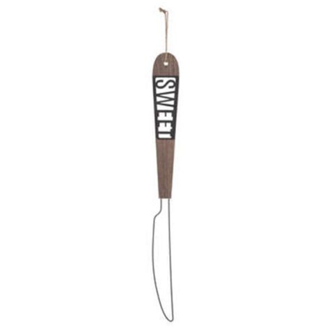 Décoration Murale Design "Couteau" 77cm Marron