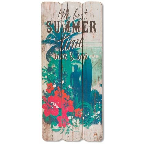 Décoration murale en bois à suspendre Summer