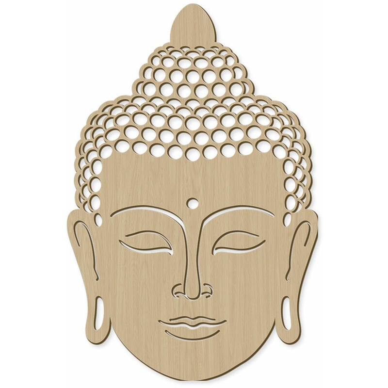 Décoration murale en bois Bouddha