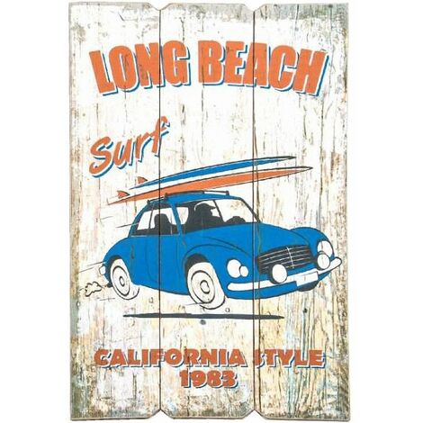 Décoration murale en bois California