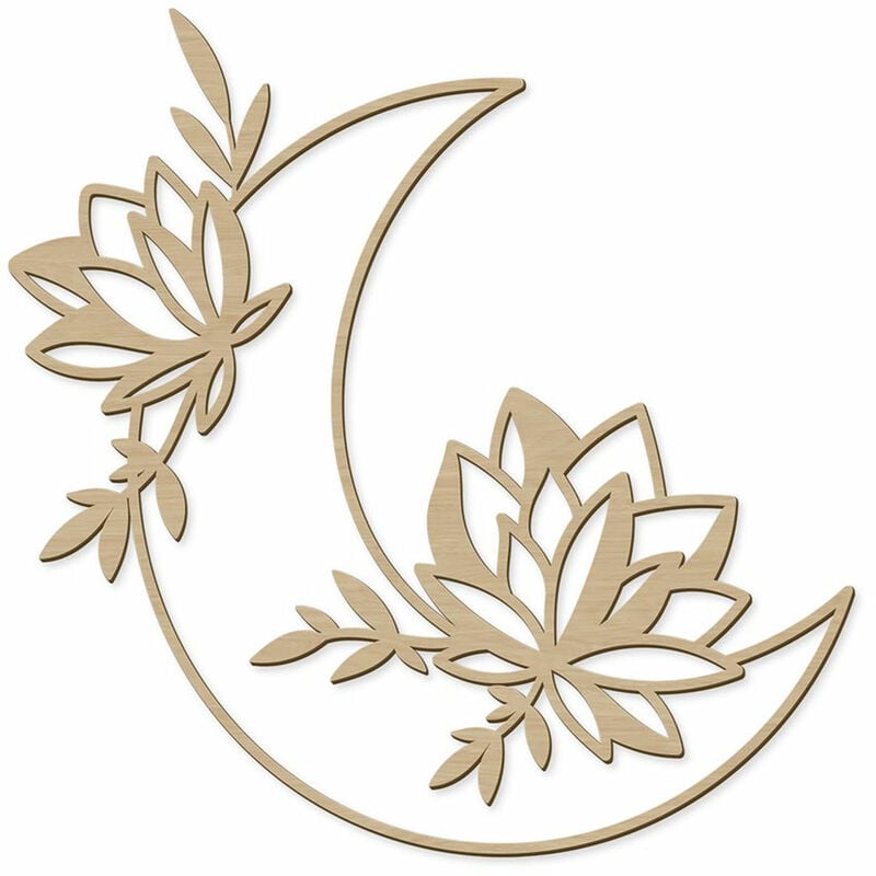 Décoration murale en bois clair de lune