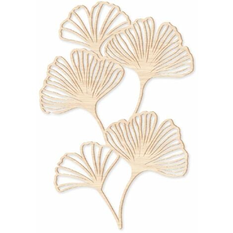 Décoration murale en bois Ginkgo