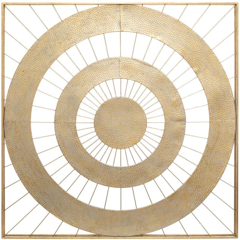 Déco murale Louise métal doré 90x90cm - Atmosphera créateur d'intérieur