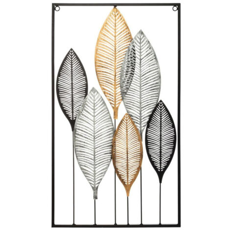 Décoration Murale en Métal "Boa" 37x65cm Multicolore