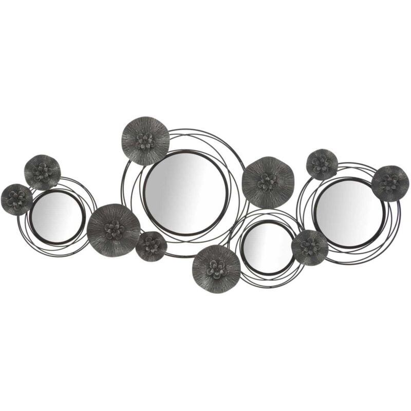 Mauroferretti - Décoration murale en métal Dark round 117 x 5.5 x 49 cm