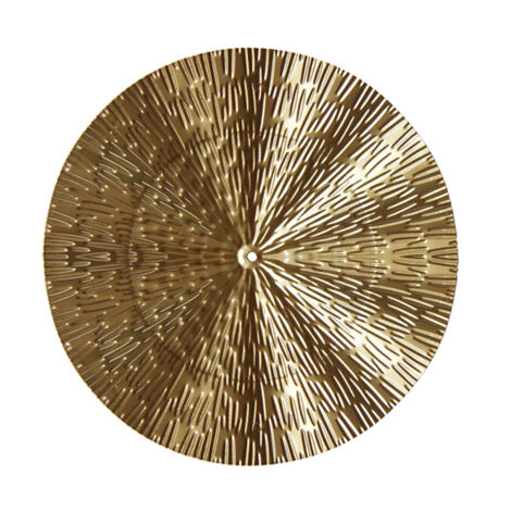 [Décoration murale] En métal doré pour salon, chambre, bureau et fêtes, plusieurs tailles disponibles (13.5-25.5cm, fer, poids variable, lot de 1)
