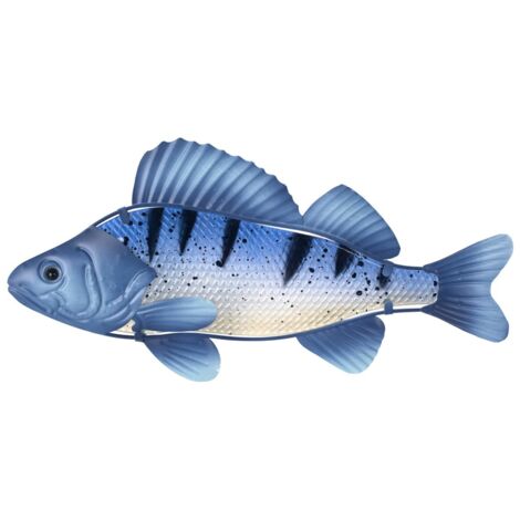 Décoration murale en métal en forme de poisson pour le jardin - Design coloré et décoratif