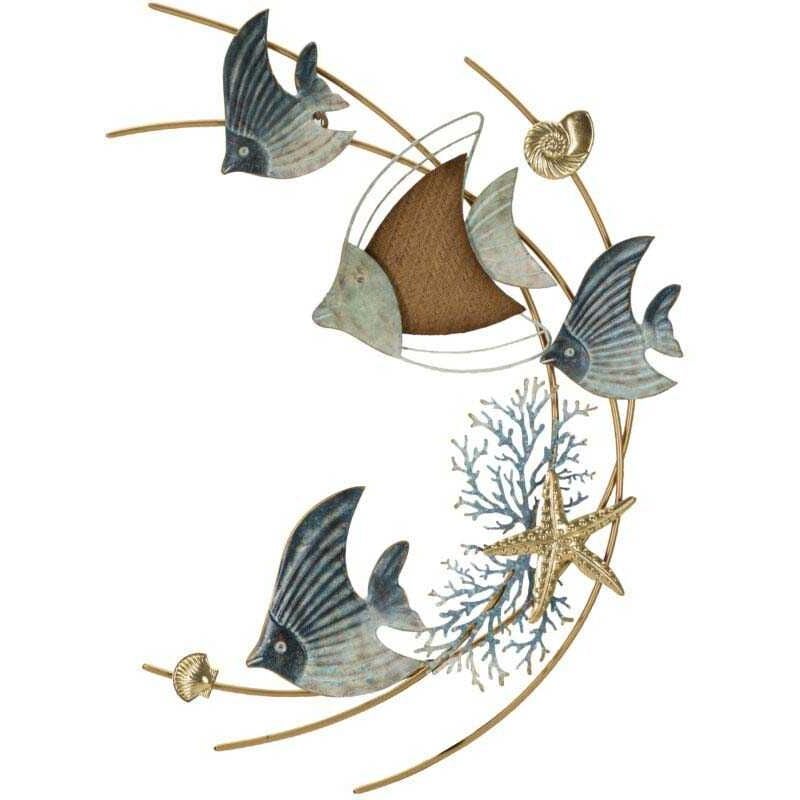 Décoration murale en métal et mdf Dory 61 x 5 x 86 cm