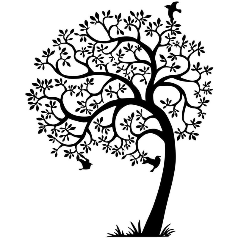 Décoration murale en métal Nature Arbre