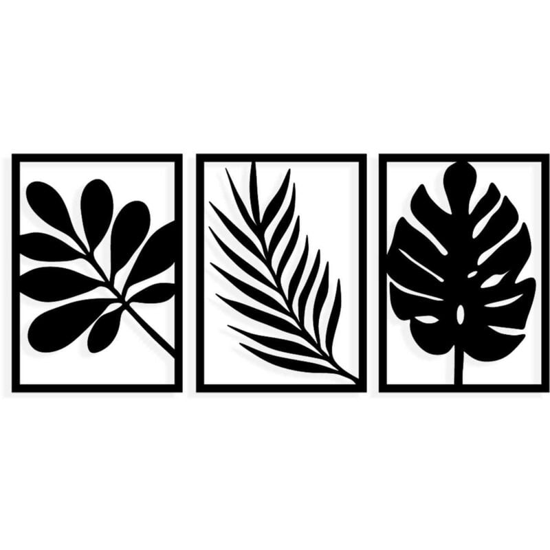 Décoration murale en métal Nature Feuilles