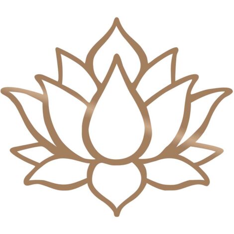 Décoration murale en métal Nature Fleur de lotus 1