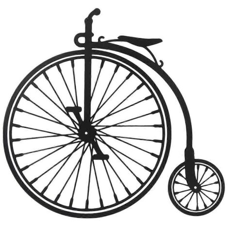 Décoration murale en métal représentant un vélo, à suspendre, pour la maison ou le bureau