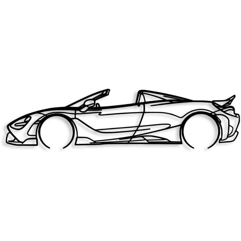 Décoration murale en métal Voiture McLaren 720S