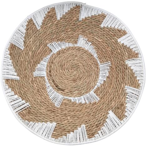 Décoration murale en palmiers et joncs de mer, style naturel et décoratif