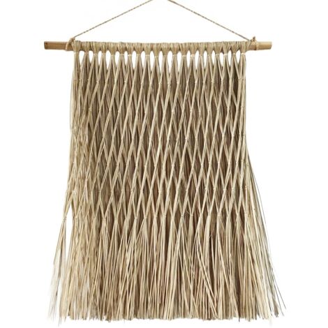 Décoration murale en palmiers et joncs de mer - Style naturel pour l'extérieur